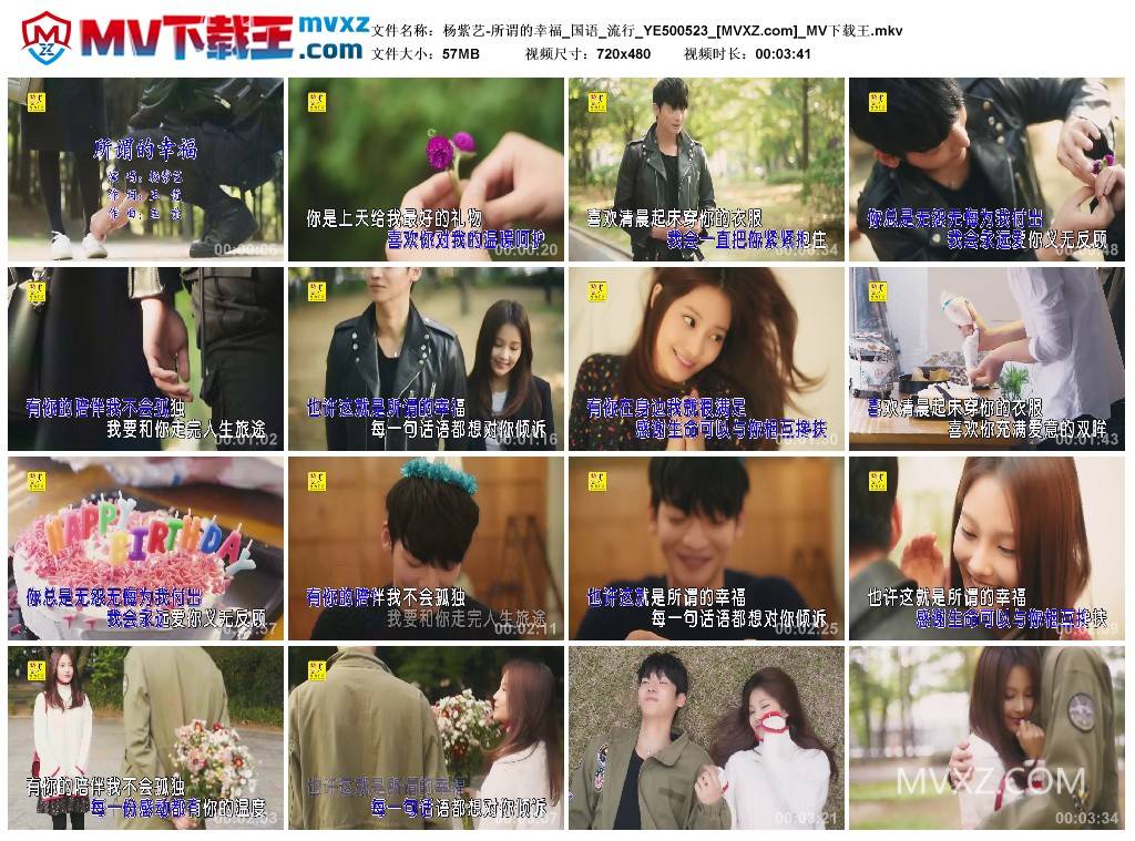 杨紫艺-所谓的幸福_国语_流行_YE500523